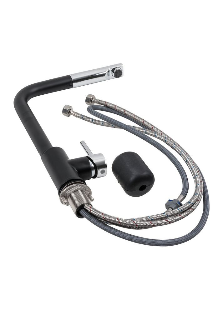 Кухонний змішувач з висувною лійкою Q411MB Valeso (364359120)