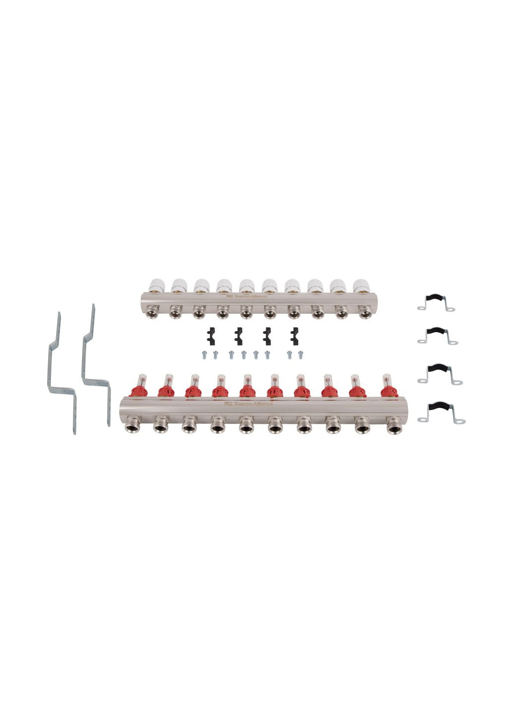 Колектор з витратомірами Standart 1" 10 виходів Thermo Alliance SD235W10 (341326681)