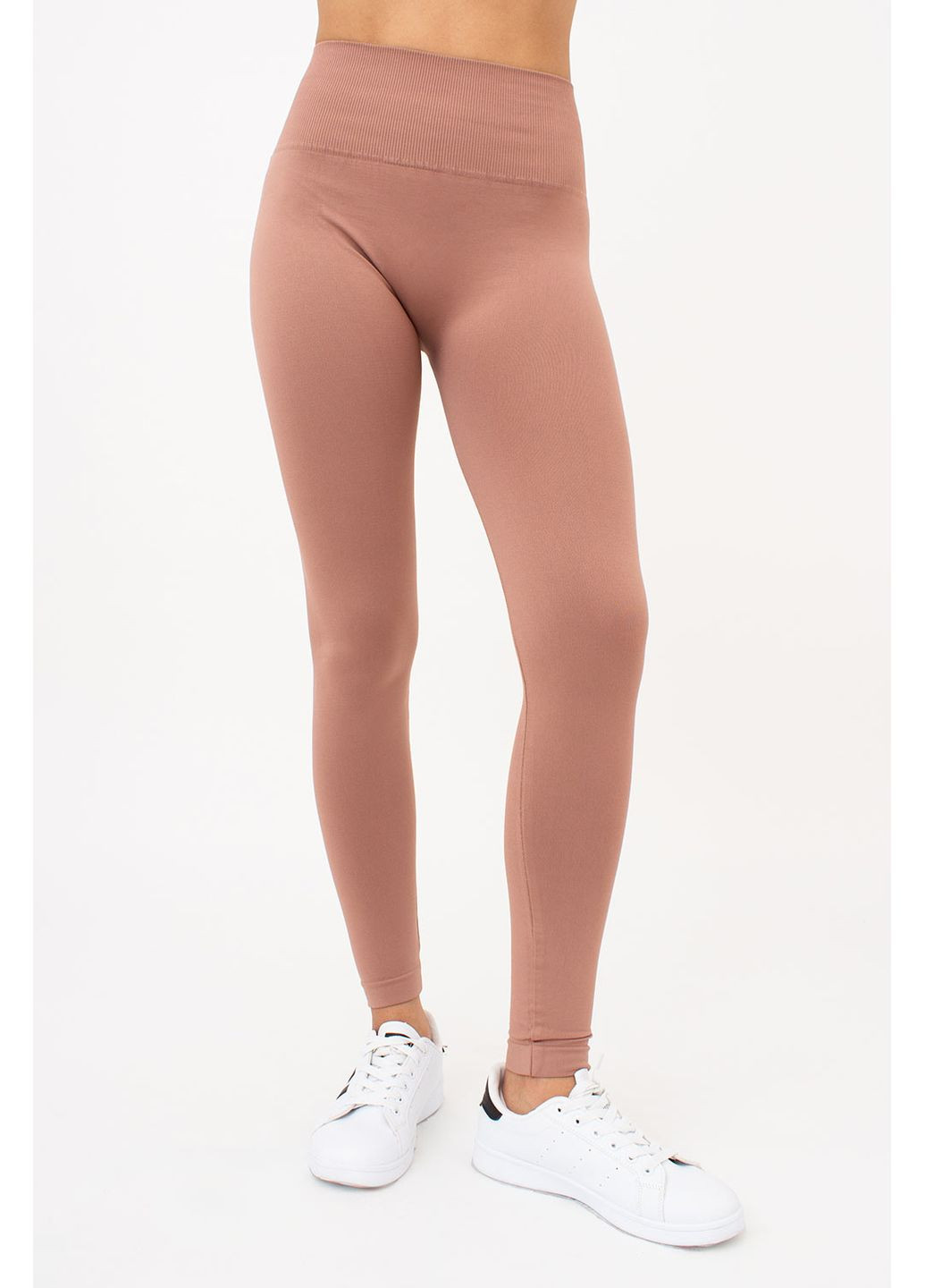 Коричневые демисезонные леггинсы с моделирующим швом Giulia