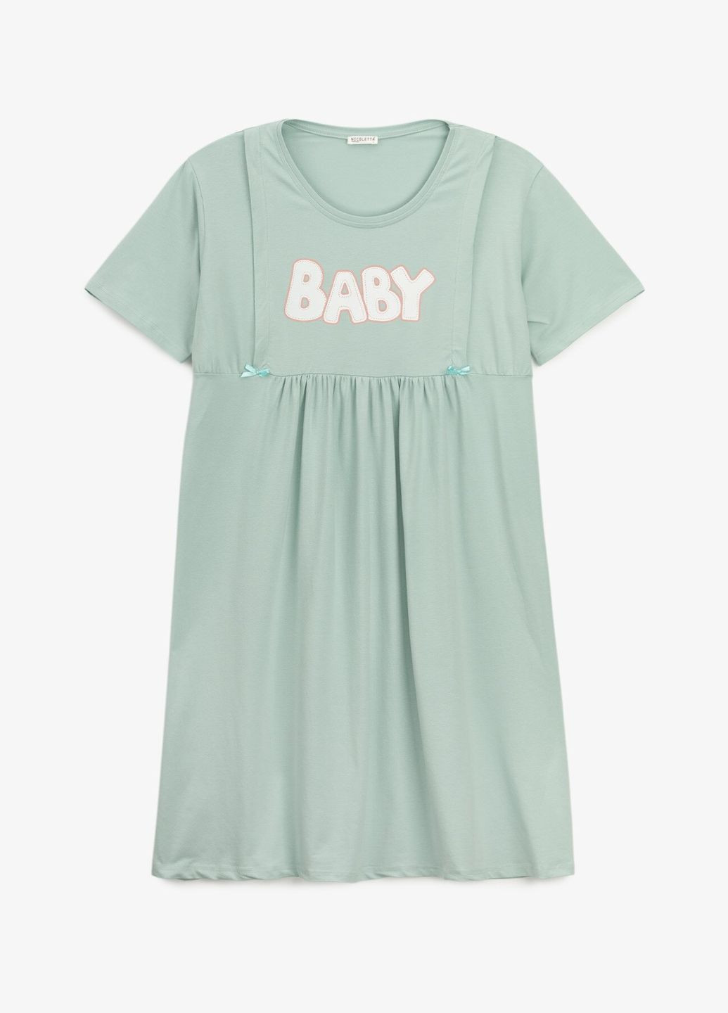 Блакитний комплект халат+нічна сорочка жіночий 7413 shop (2000999149566) Nicoletta