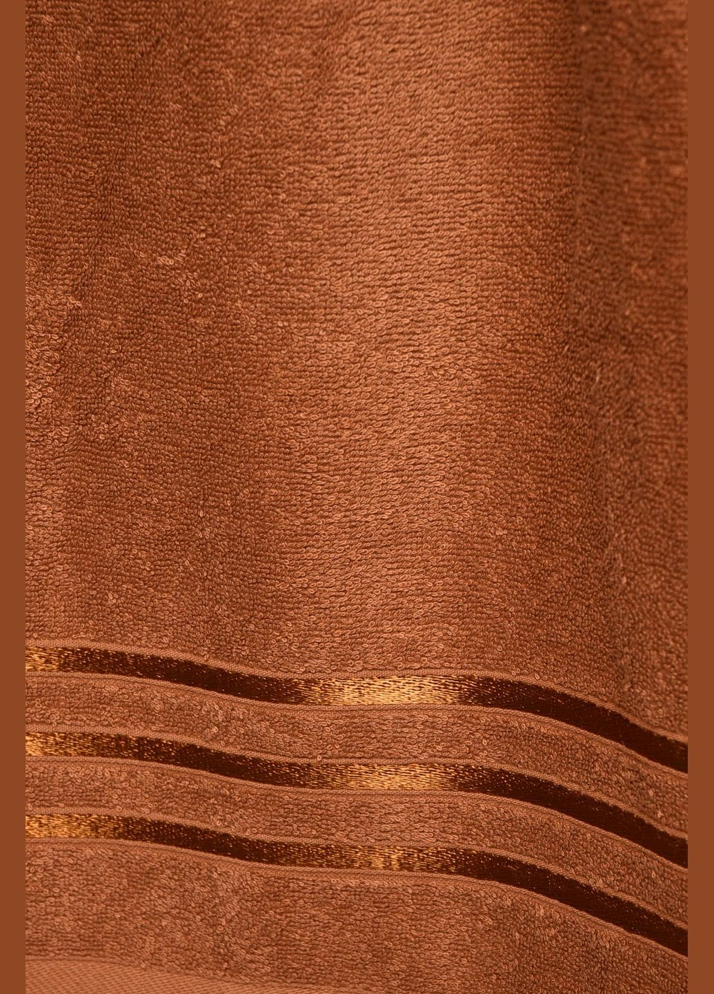 Let's Shop полотенце для лица махровое коричневого цвета однотонный коричневый производство - Узбекистан