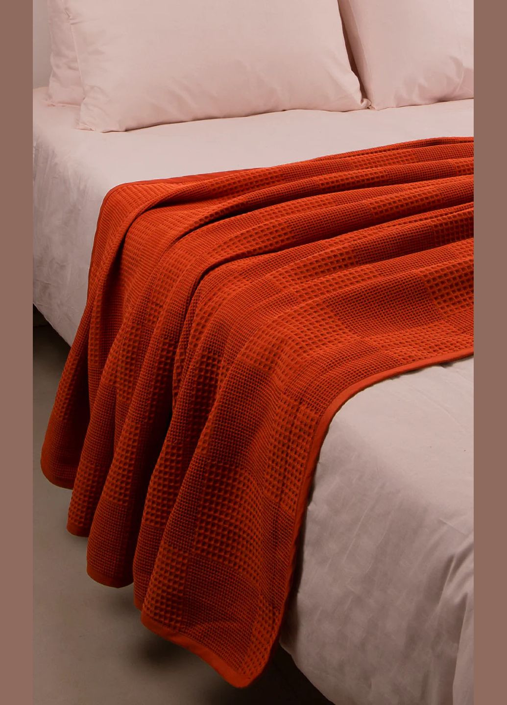 Вафельне простирадло-покривало Ugurlu 200х240 см No Brand (298854829)