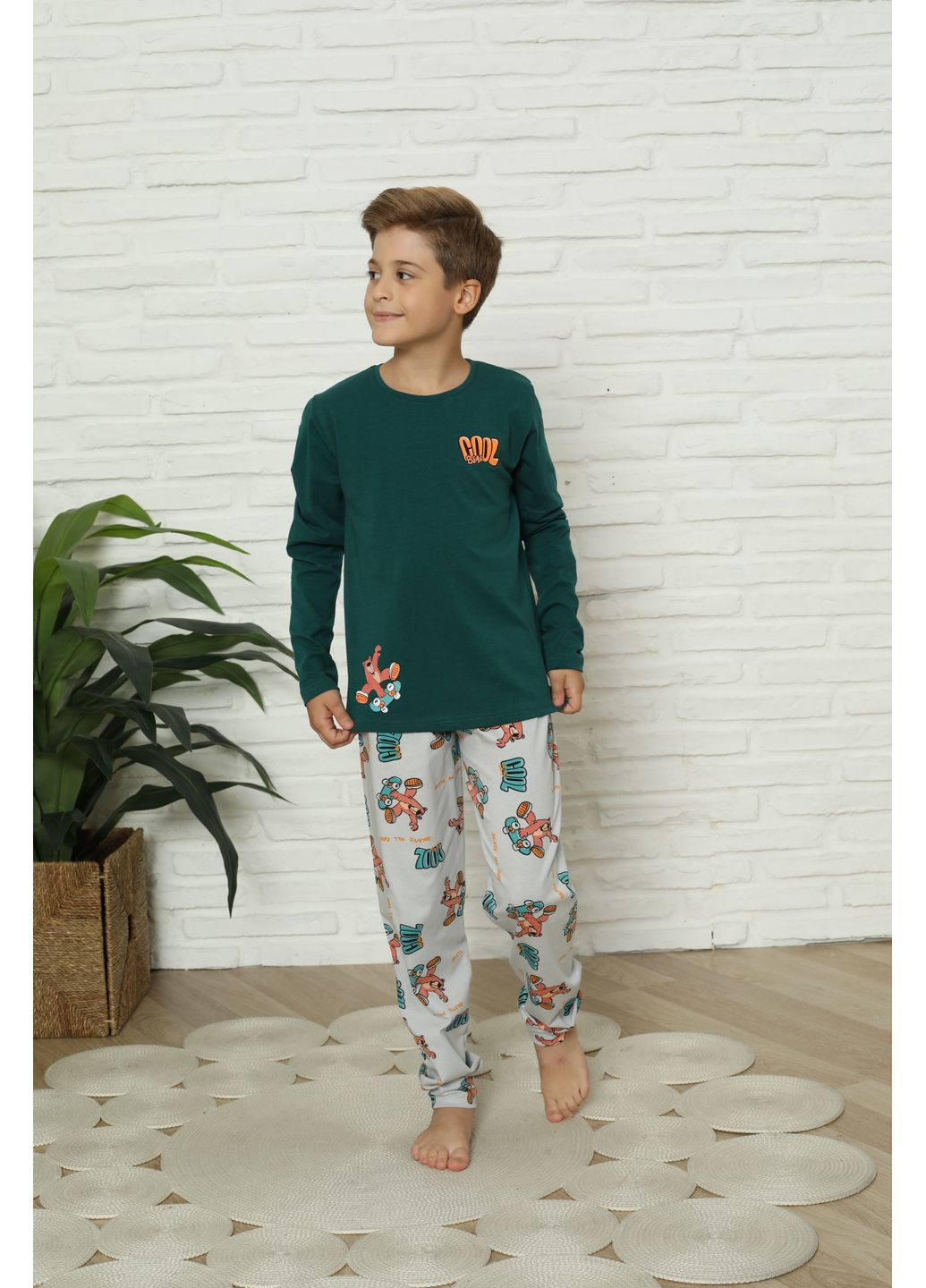 Темно-бірюзова підлітковий комплект на хлопчика Tom John