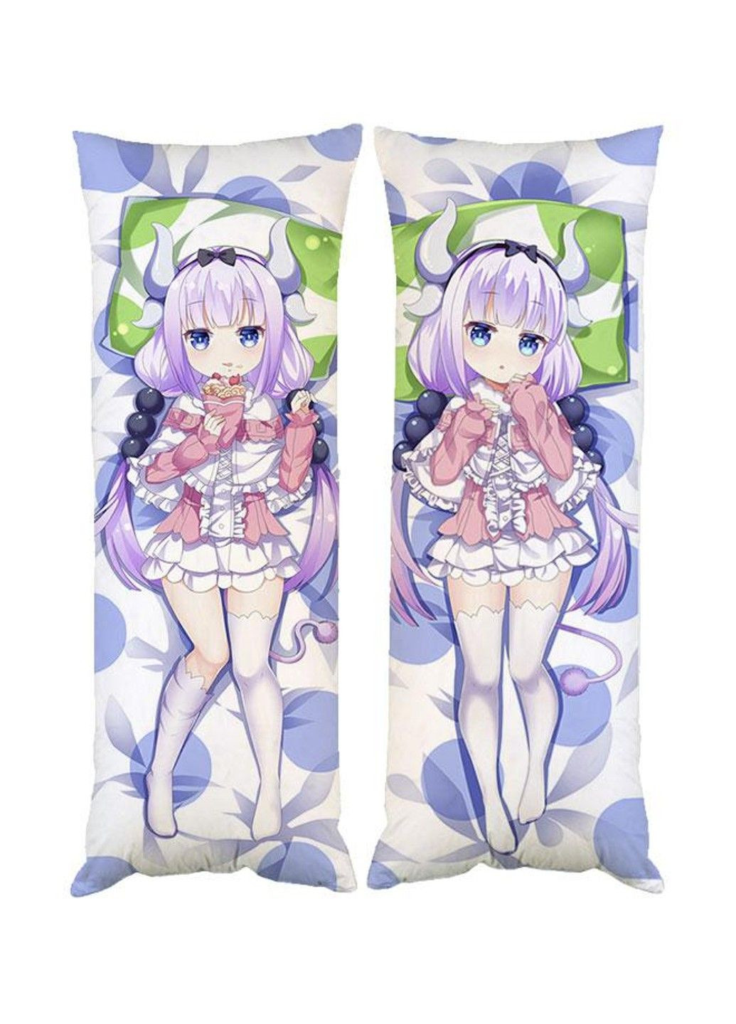 Подушка дакимакура Канна Дракон-горничная госпожи Кобаяши декоративная ростовая подушка для обнимания No Brand (329433060)