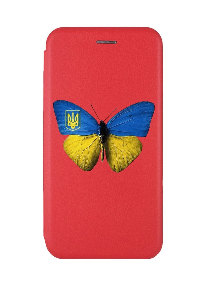 Чохол-книжка з малюнком для Samsung Galaxy A50 (2019) A505/A30s Червоний:: Метелик Україна (принт 255) G-Case (359484312)