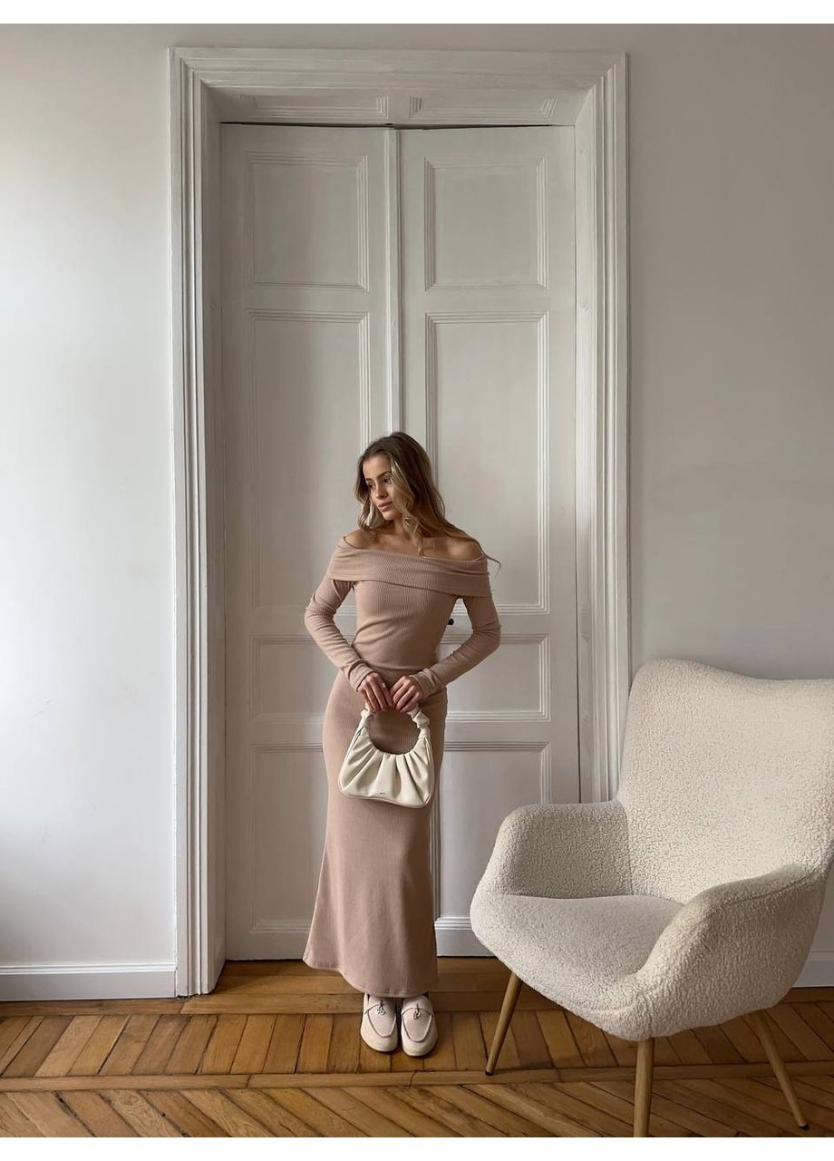 Бежевое трендовое платье☺️♥️ Luna