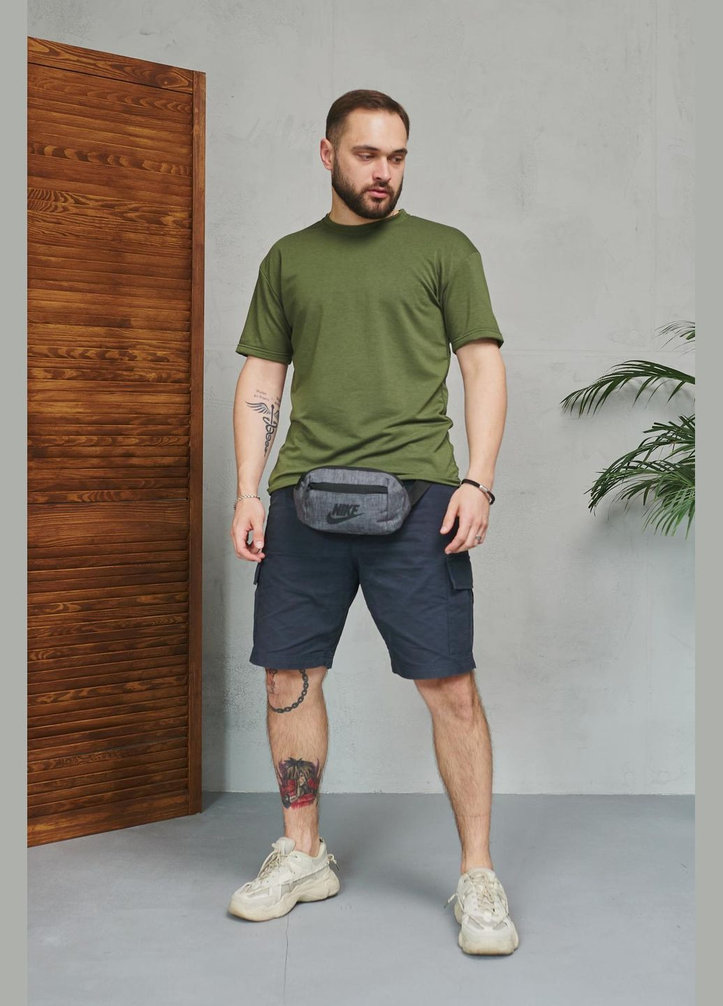 Бананка темно-серый меланж, черное лого No Brand (333929696)