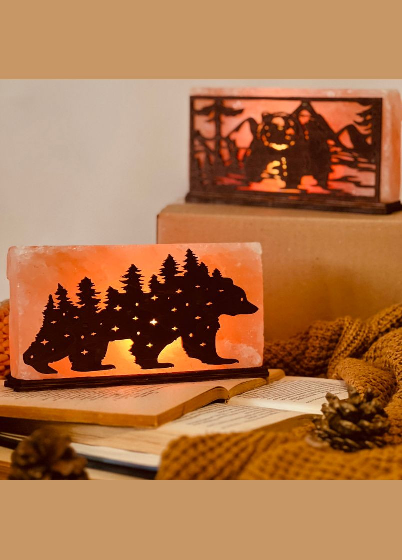 Соляний світильник сольова лампа 100% із рожевої Гімалайської солі 2 кг на кімнату 15 – 17 кв.м. (Lamp1903007) No Brand (316230783)