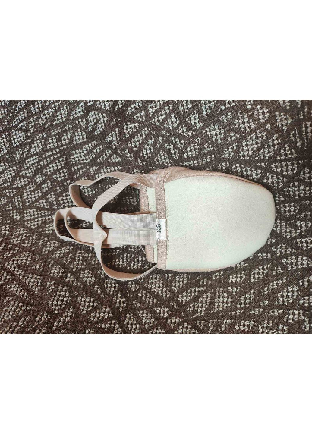 Темно-бежевые спортивные получешки-полупальцы xxxs-xl No Brand