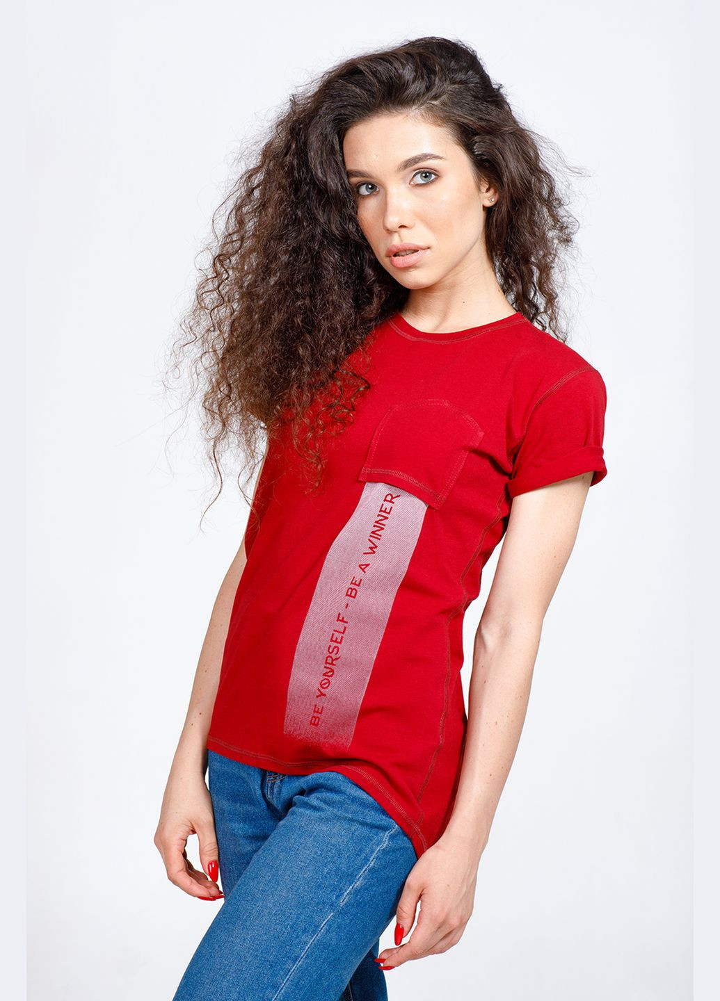 Червона літня футболка motion bordo red (011324) Berserk Sport