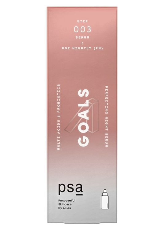 Сыворотка ночная антиоксидантная Goals Multi Acids & Probiotics Perfecting Night Serum 30ml (1374149-17965393) PSA (368634433)