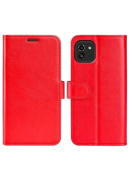 Чохол книжка полістирол протиударний для Samsung A03 Червоний Case (370165397)