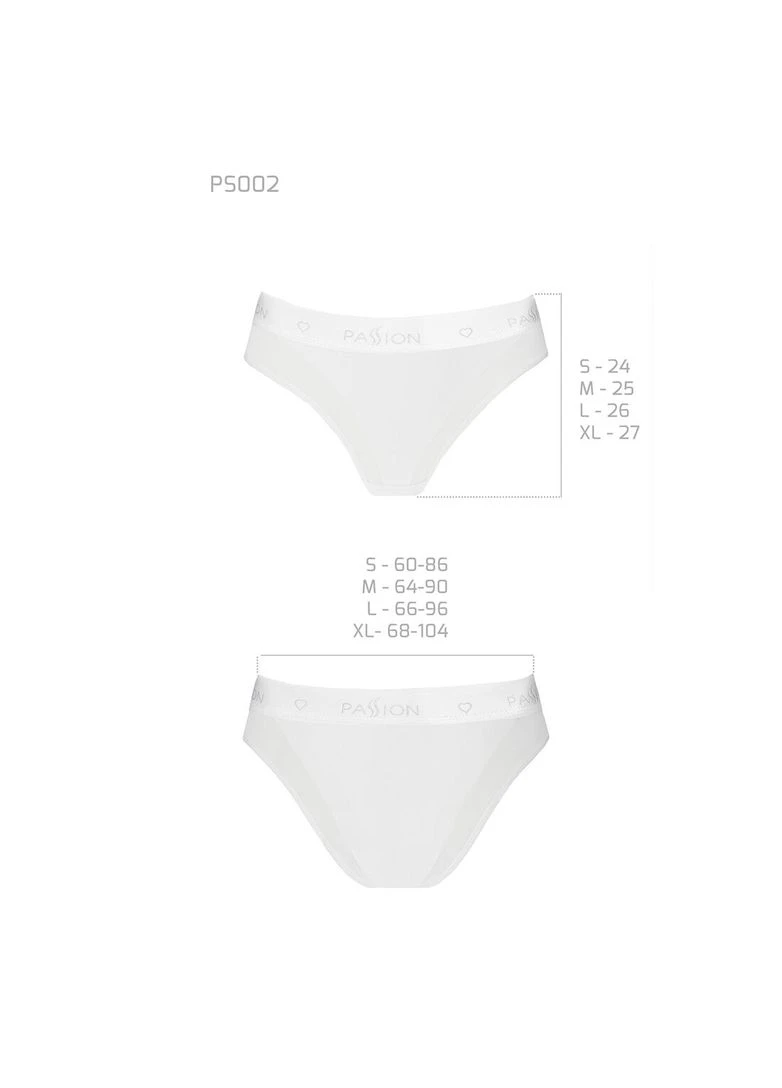 Трусики з прозорою вставкою PS002 PANTIES, white Passion (340275230)