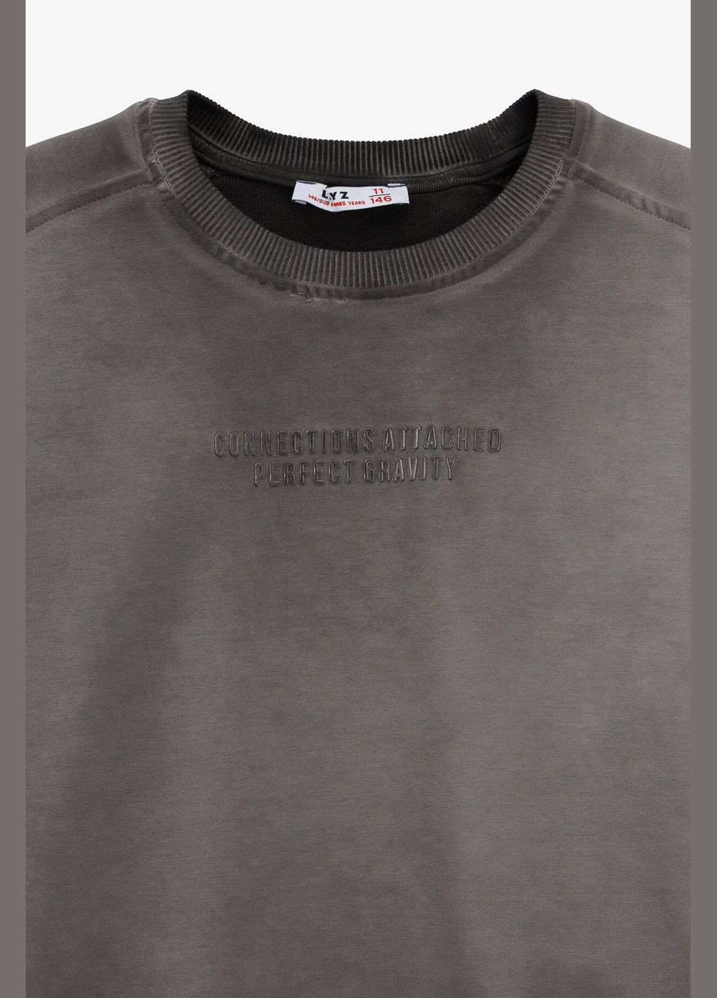 Leyz свитшот с принтом для мальчика 10066 146 см shop (2000990915771) синий повседневный