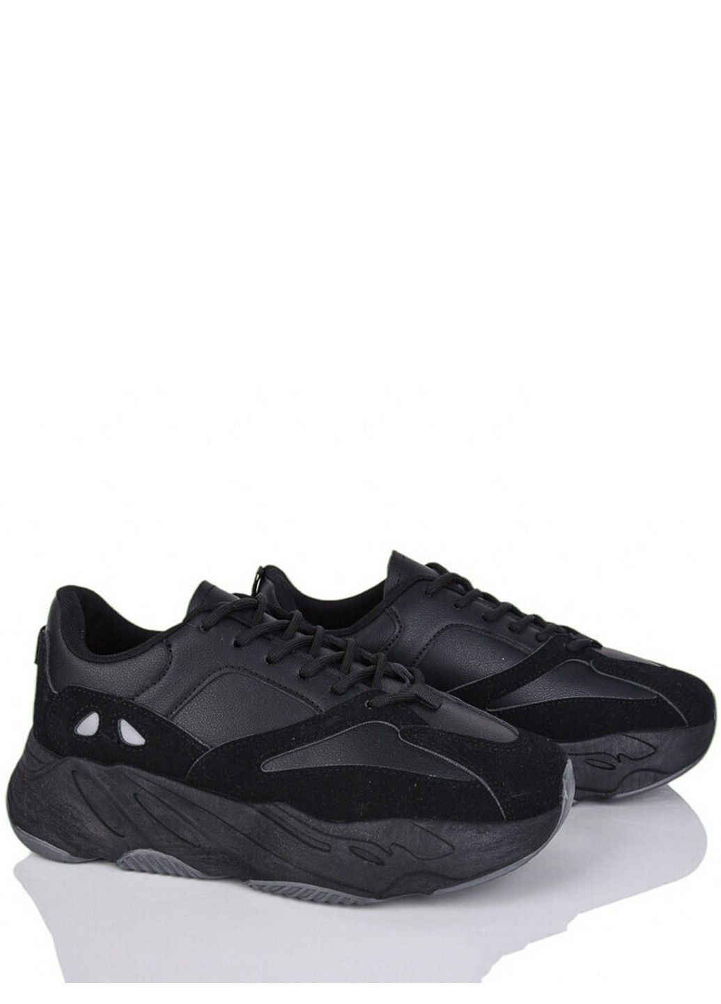 Кожаные кроссовки CN50-4 Stilli чёрные всесезоны (338538383)