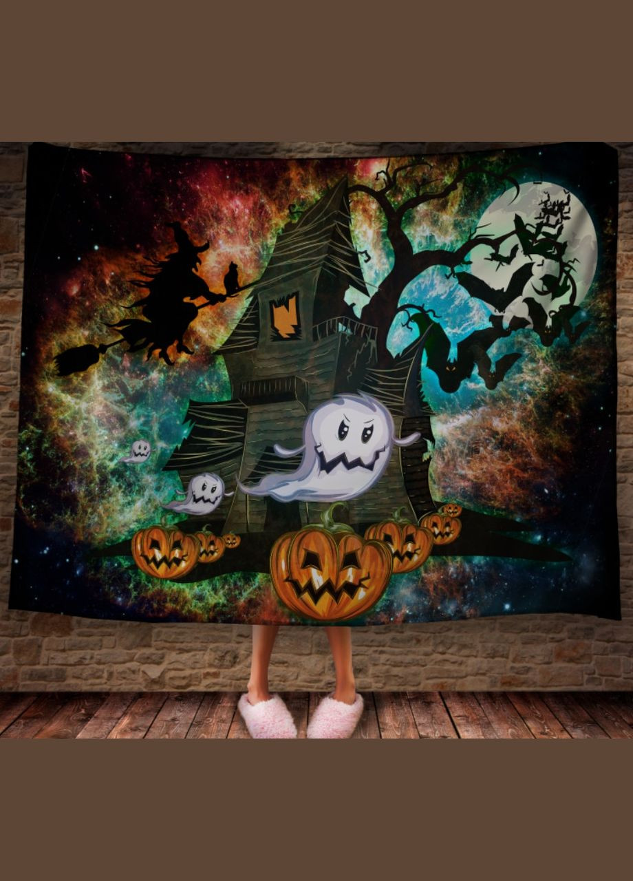 Плед с 3D принтом Дом ведьм с примарами Хэллоуин Перша Креативна мануфактура PERFECTUS Плед (301870667)