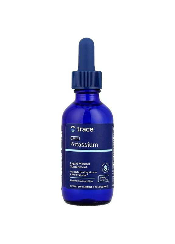 Іонний калій Liquid Ionic Potassium 99 мг, 59 мл Trace Minerals Research (361114293)