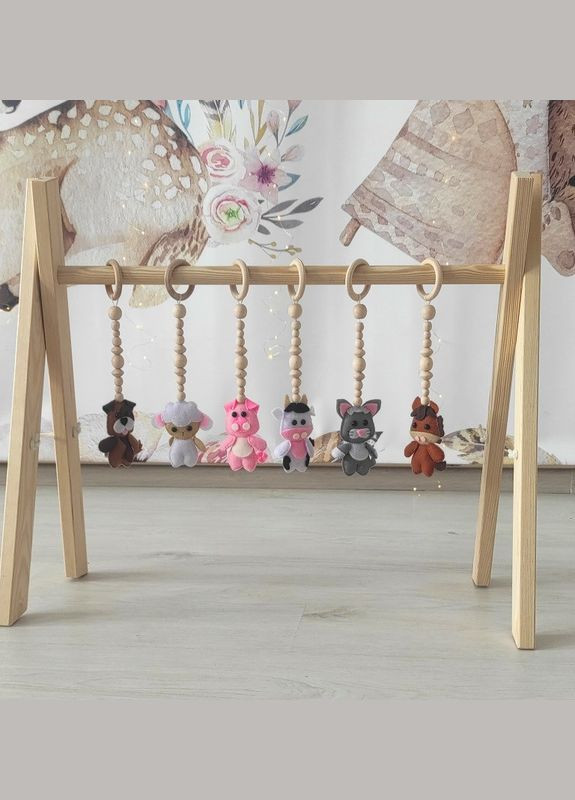 Мобиль детский, напольный, Беби Джим + комплект подвесок Веселая ферма No Brand (316256979)