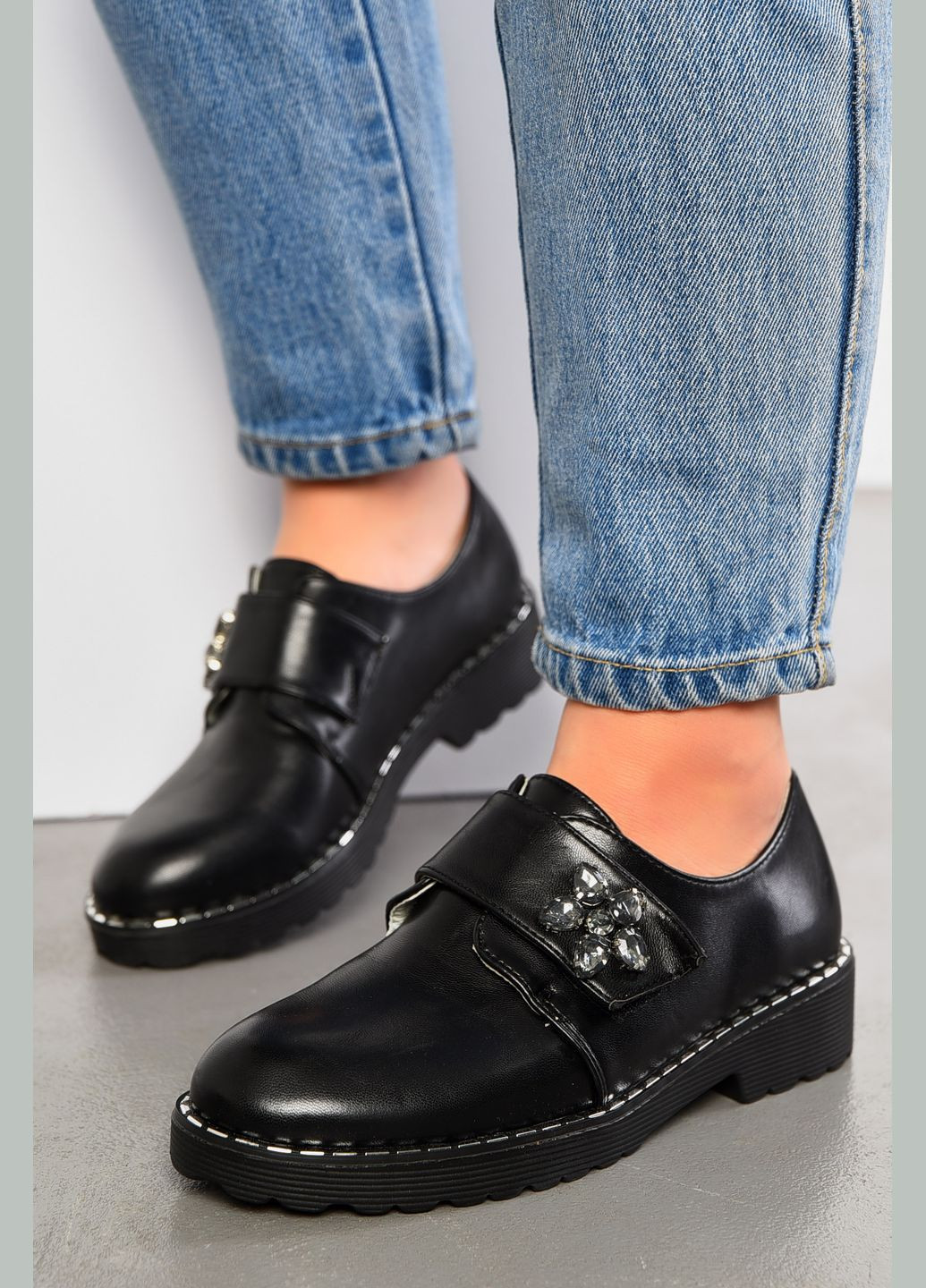 Let's Shop Туфлі жіночі чорного кольору туфлі-човники чорний з штучна шкіра, україна — демісезон (314455260)