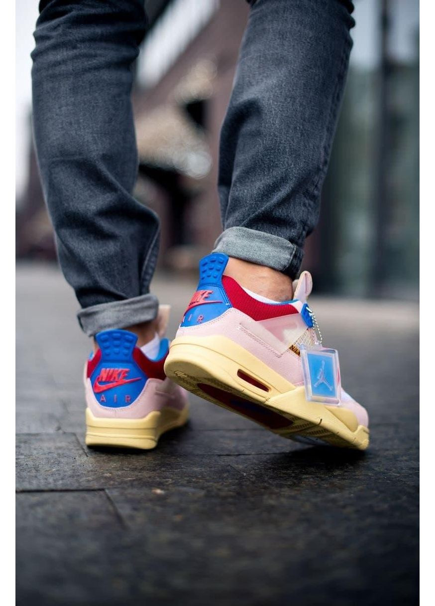 КРОСІВКИ ЖІНОЧІ NIKE AIR JORDAN RETRO 4 SP UNION - GUAVA ICE НАЙК АІР ДЖОРДАН No Brand бежеві демісезони (367174249)