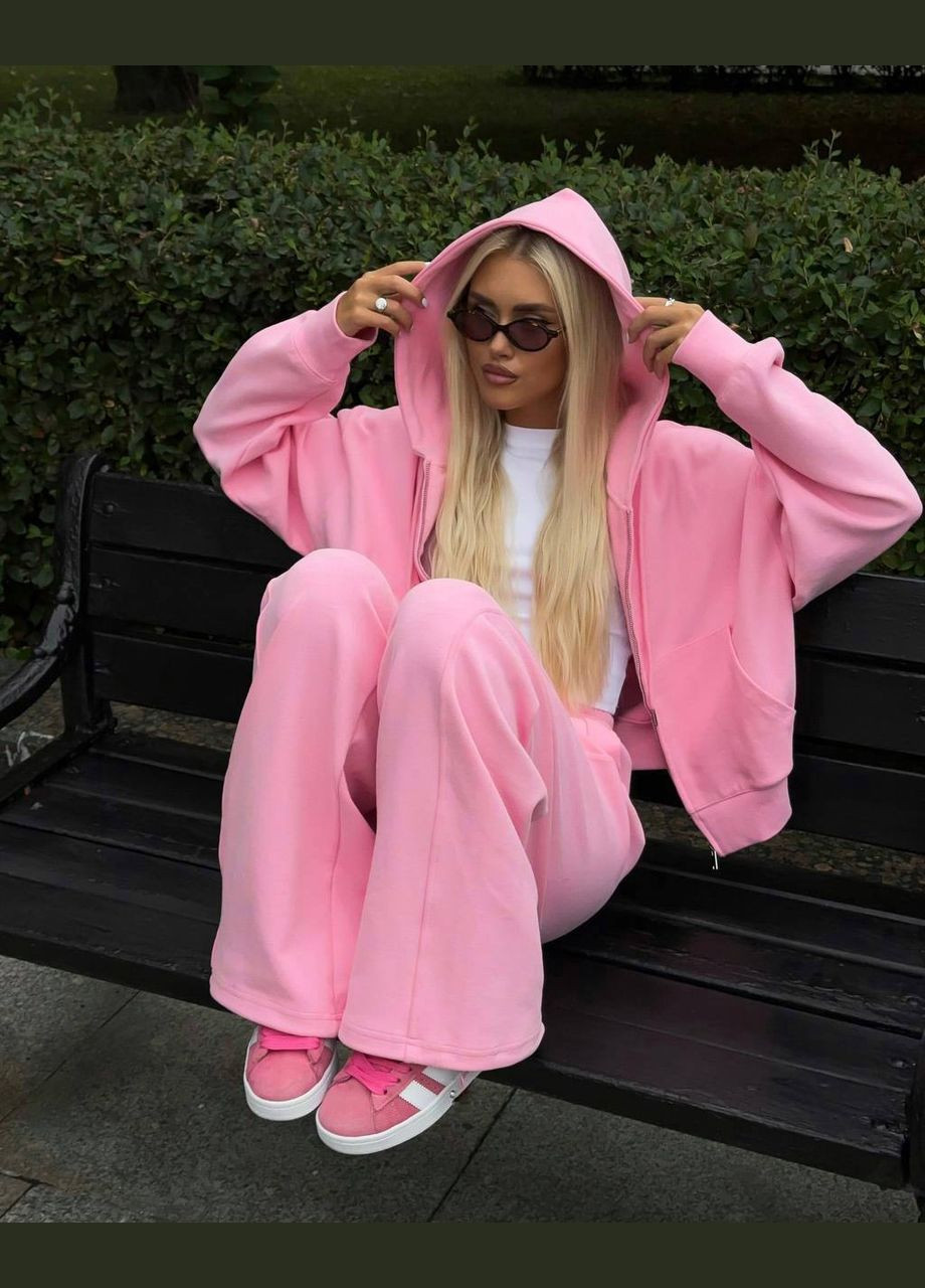 Нереально крутий, бомбіческий дуже теплий костюм на флісі🖤 З подвійним капюшоном🙌 No Brand (305776570)