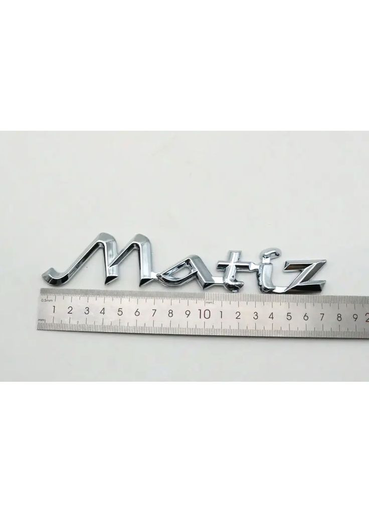 Эмблема надпись Matiz (Хром) 73х35 мм (на скотче) 96512993 Daewoo (369612124)