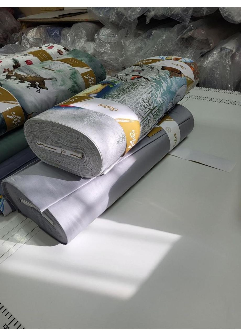 Постельное белье SNOWY FOREST NEW, сатин PREMIUM Полуторный размер, наволочки 50/70 No Brand (364219299)