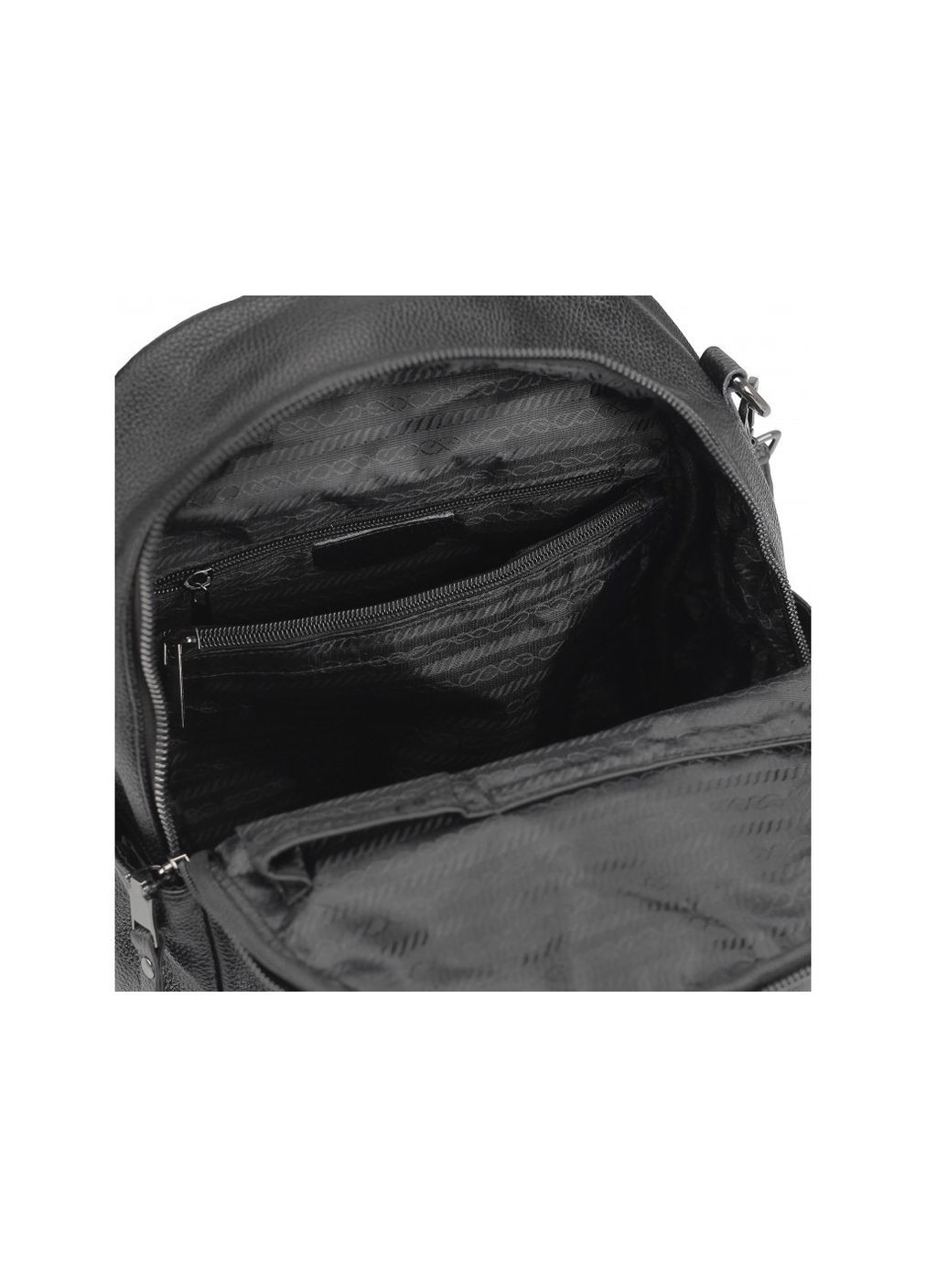 Шкіряний жіночий рюкзак міський чорний Leather 6711 Olivia (336551813)