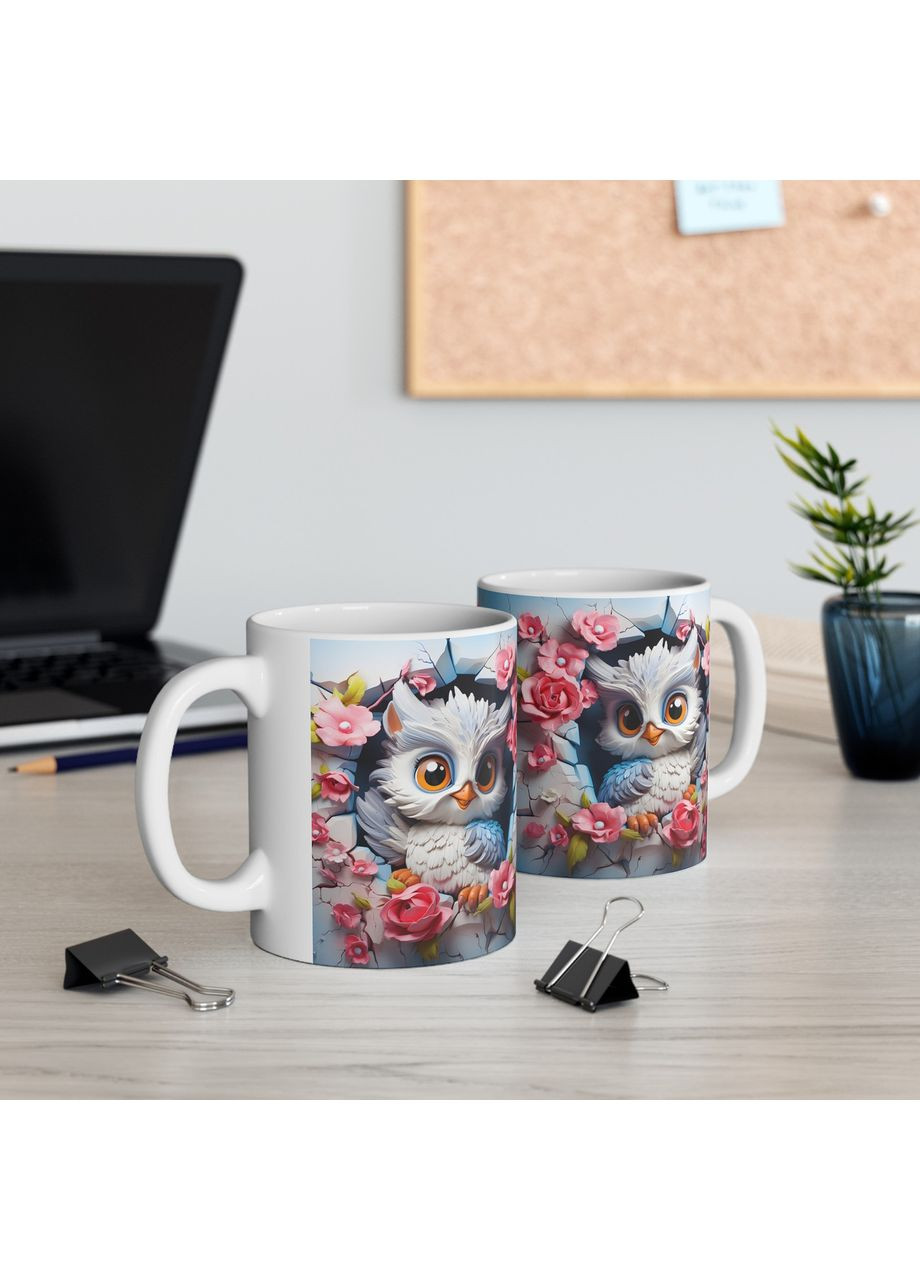 Керамічна чашка з дизайном "Совеня" No Brand (368671905)