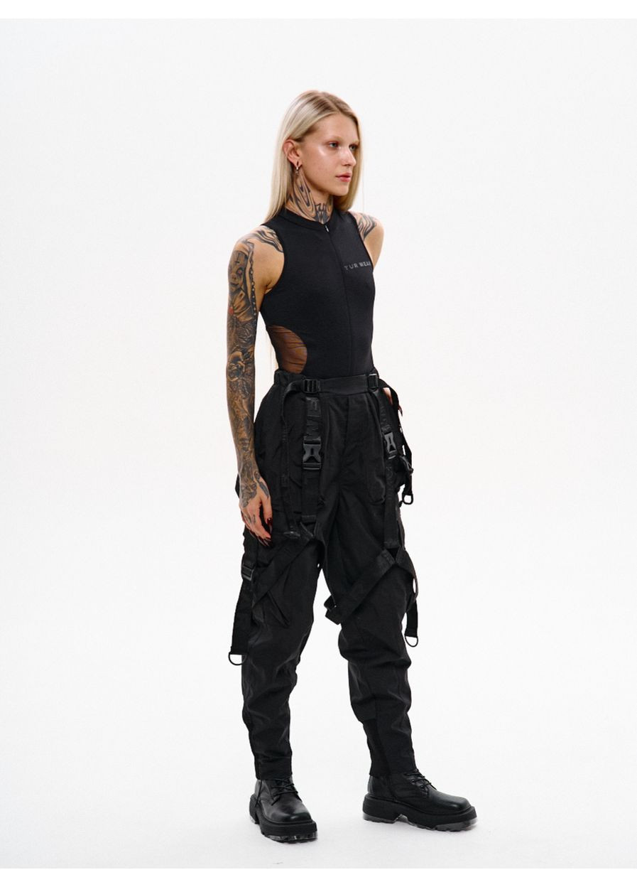 Жіночі карго штани зі стропами "Ройс", чорні. Vakko (373714166)