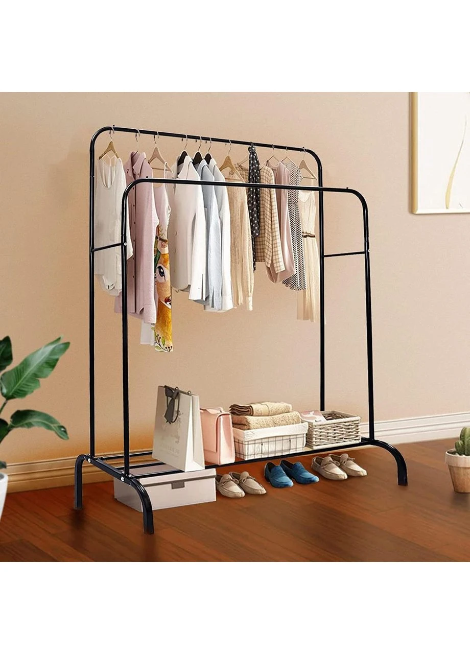 Подвійна стійка для одягу чорного кольору Double floor Hanger Digital (387412348)