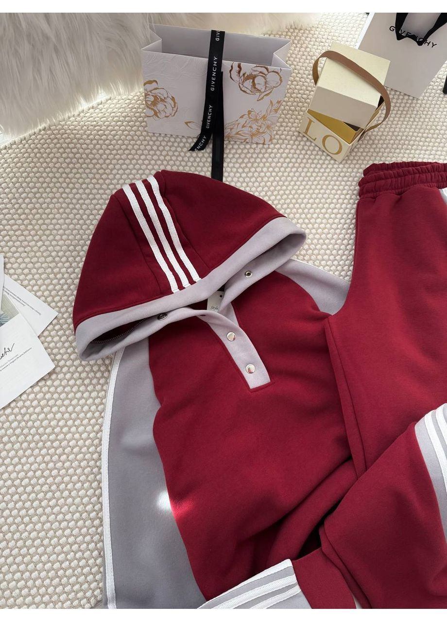 Костюм 465 тринитка на флісі, теплий та мʼякий,кофта та штани з лампасами Україна (368804662)