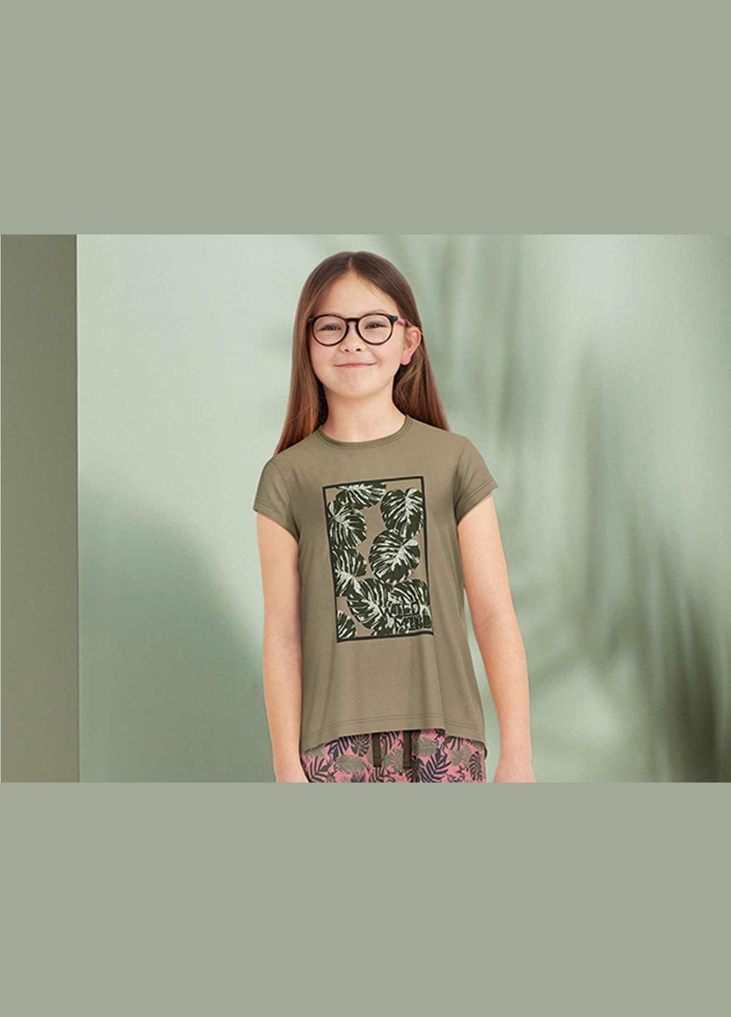 Комбінована демісезонна футболка набір 2 шт. для дівчинки 371878/н різнобарвний Pepperts