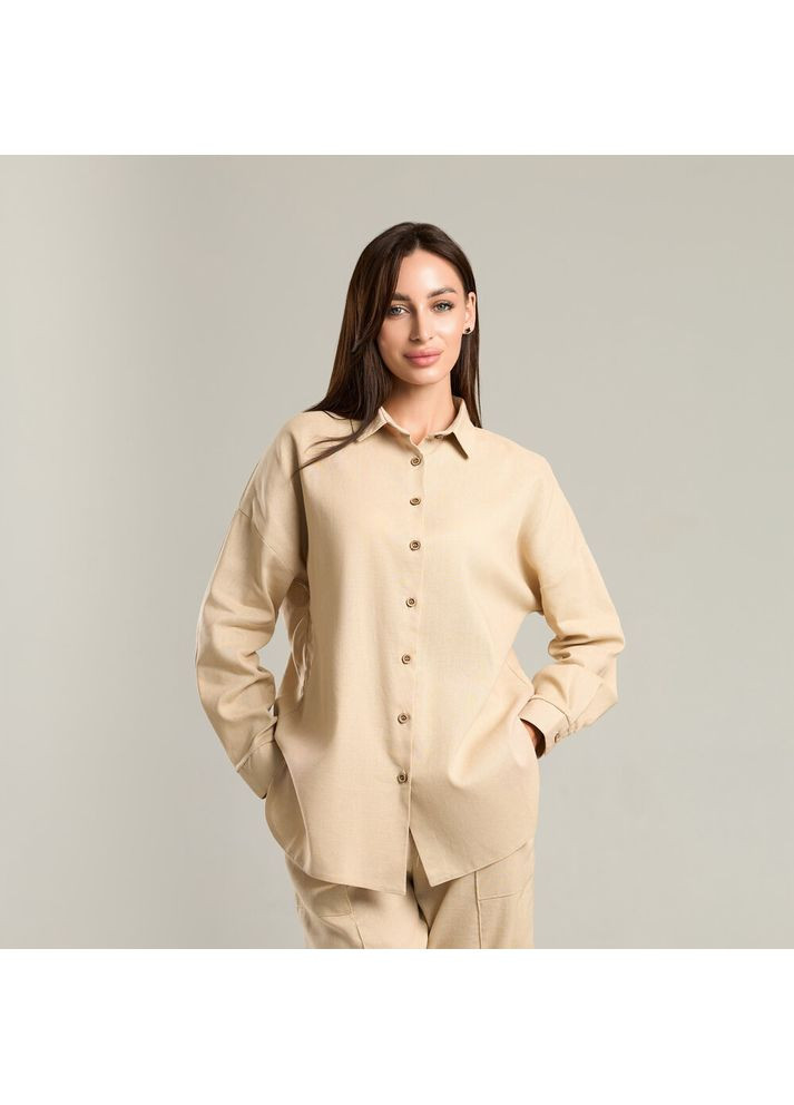 Сорочка Loom жіноча Темний беж Pobedov (371996187)