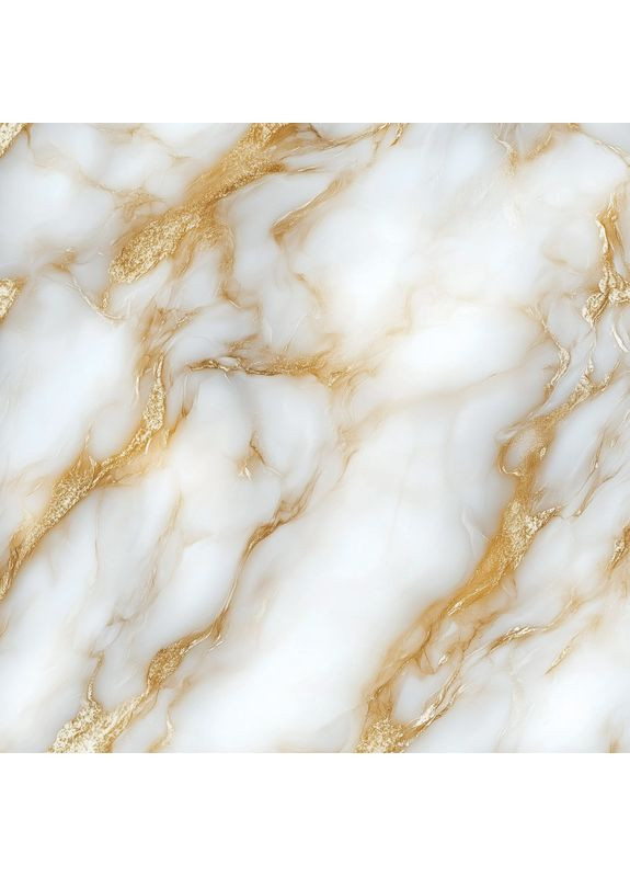 Фотофон вініловий біло-золотий мармур з ніжною текстурою каменю, квадратний фон 120x120 см, №552567 PhotoVinyl (354717424)