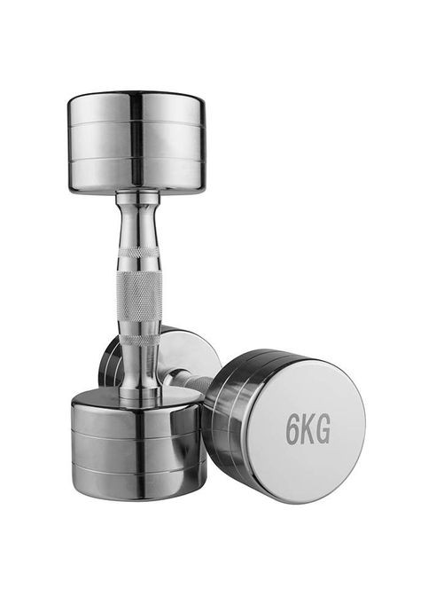 Гантель хромована, 6 кг, 1шт. World Sport (362445493)