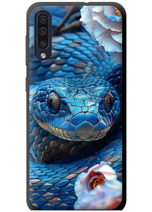 TPU чорний чохол 'Blue Snake' для Endorphone Samsung Galaxy A50 2019 A505F (287270964)