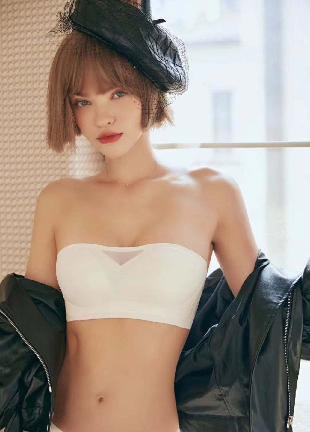 Айворий бралетт жіночий бюстгальтер топ wonderful choice (1483--01) 75 Macarena без кісточок