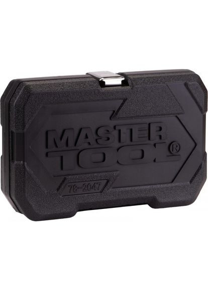 Набор насадок торцевых GM CrV 1/4” 4-14 мм,трещотка 72Т, 46 шт, кейс (78-2047) Mastertool (320576149)