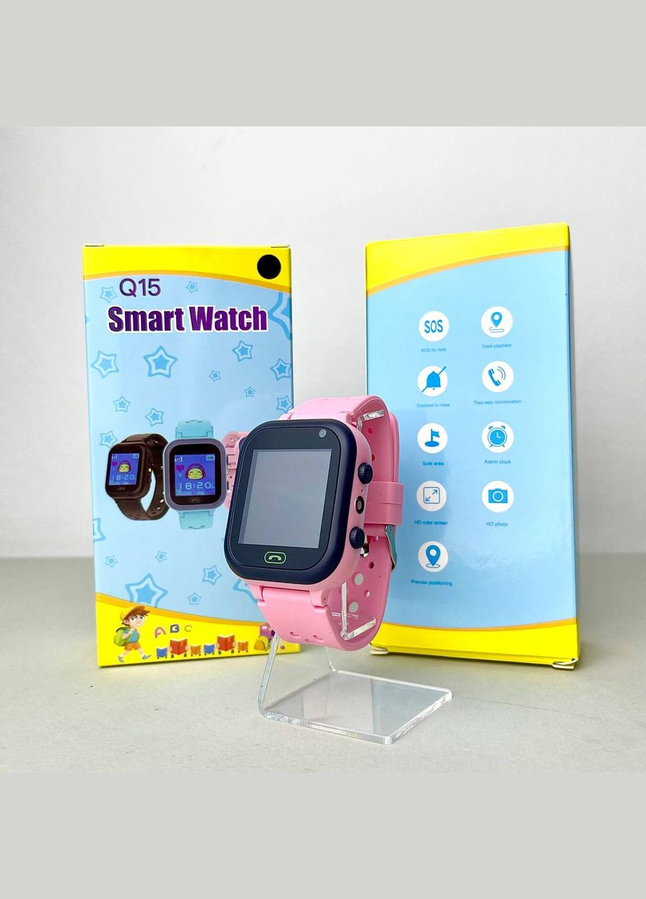 Дитячий годинник Smart Q15 рожевий No Brand (328231265)
