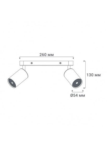 Накладной поворотный светильник ML314-2 под лампу Ledcoin (365651866)