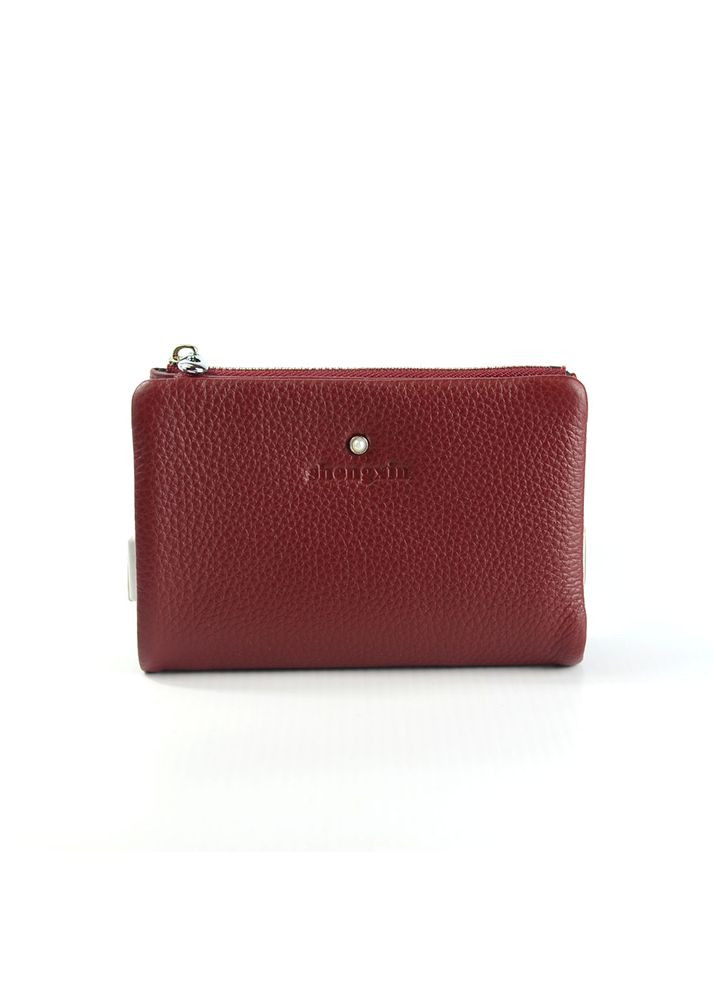Бордовий маленький розкладний жіночий міні гаманець на магнітах No Brand (305833994)