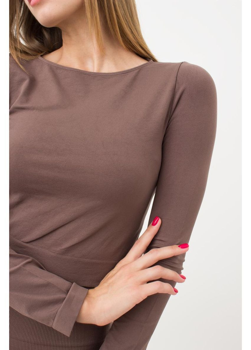 Топ вкорочений Giulia T-SHIRT WITH LONG SLEEVES - (368766413)