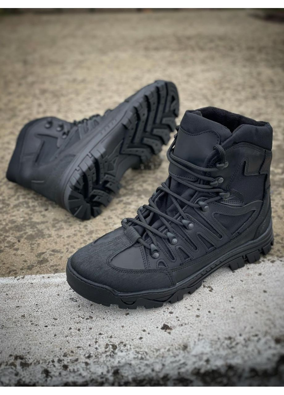 Черевики "Варвар" на мембрані чорні демісезон No Brand (363032309)