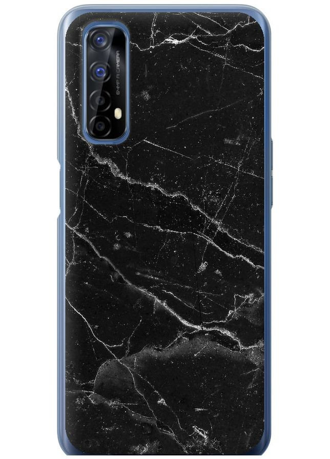 Силиконовый чехол 'Черный мрамор v2' для Endorphone Realme 7 (323481614)