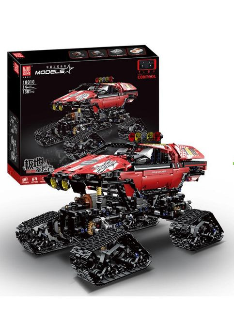 Конструктор споротивний позашляховик на гусеничному ходу на дистанційному управлінні на 1381 деталь, червоний Mould King (358688554)