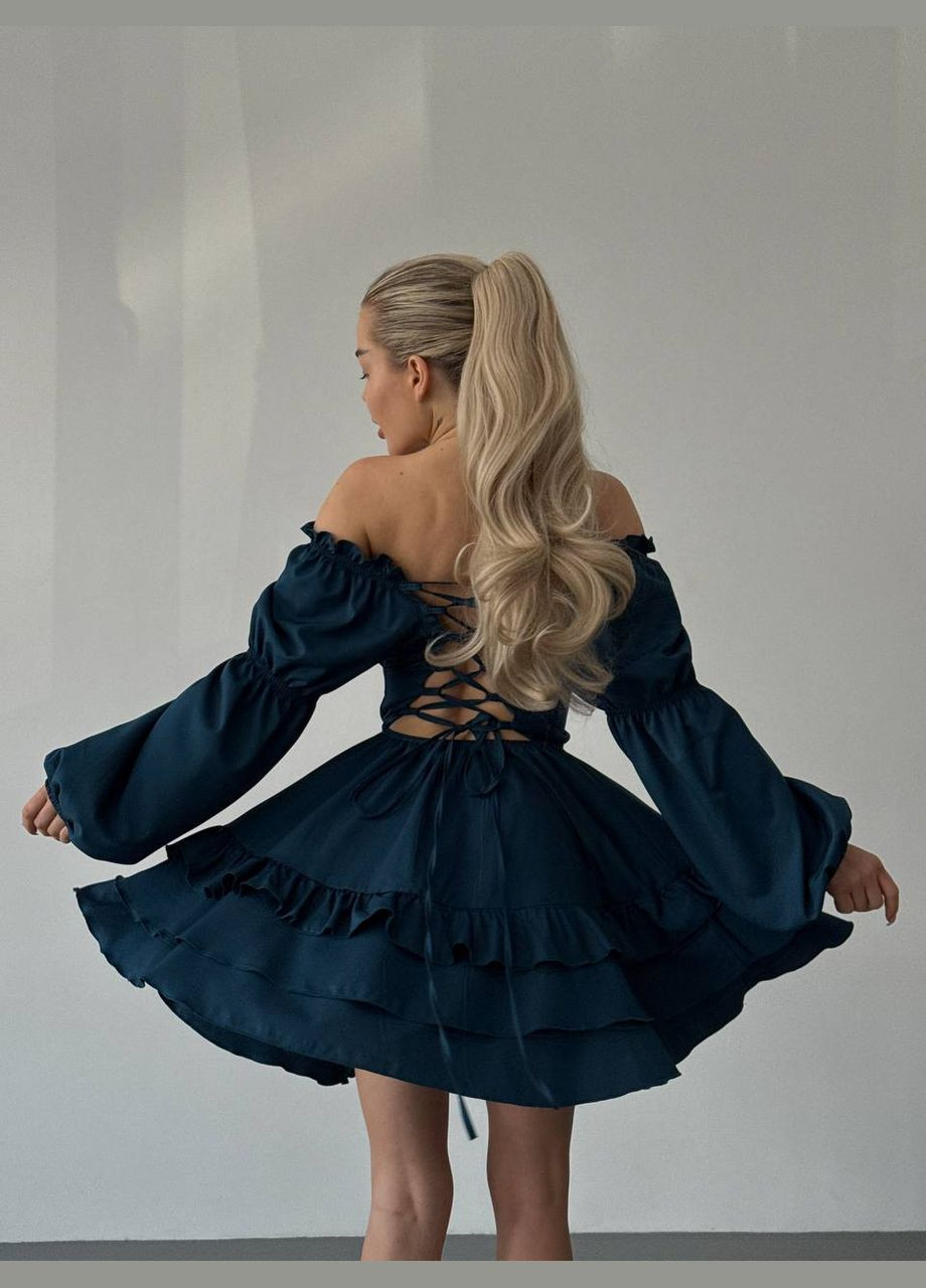 Зелена повсякденний сукня DK/DL Мода без кордонів однотонна