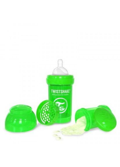 Пляшечка для годування антиколькова 180 мл, зелена (24849) Twistshake антиколиковая 180 мл, зеленая (268142707)