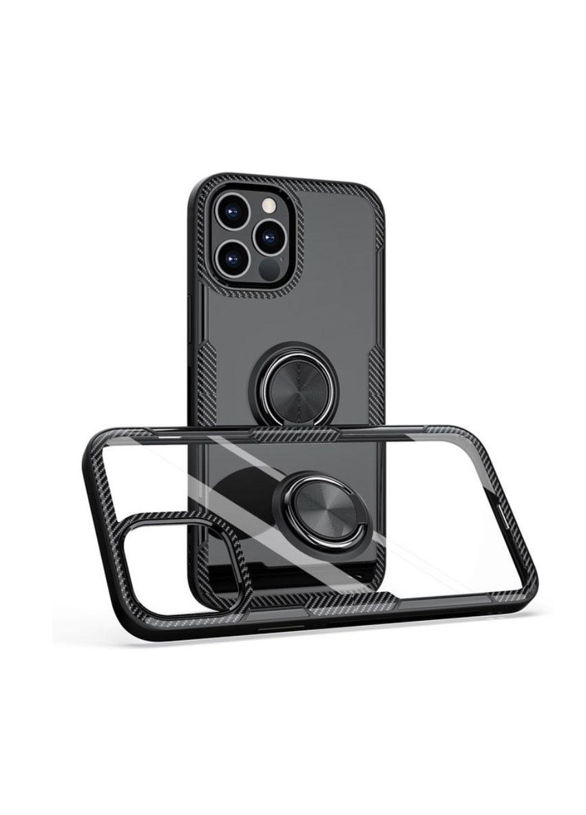 Чехол Ring Magnetic Stand для Apple iPhone 13 Pro Max - Black Primolux (262296661)