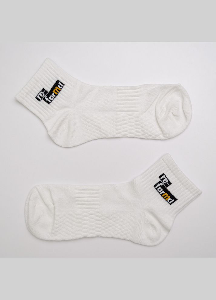 Білі набір шкарпеток чоловічих бавовняних 10 пар youstar 054 низькі 41-47 GM Textile (339042285)